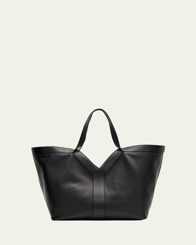Y Stitch Tote Bag in Calfskin Leather